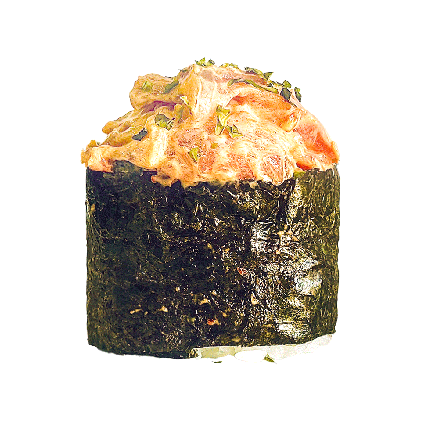 Gunkan atún picante y aguacate