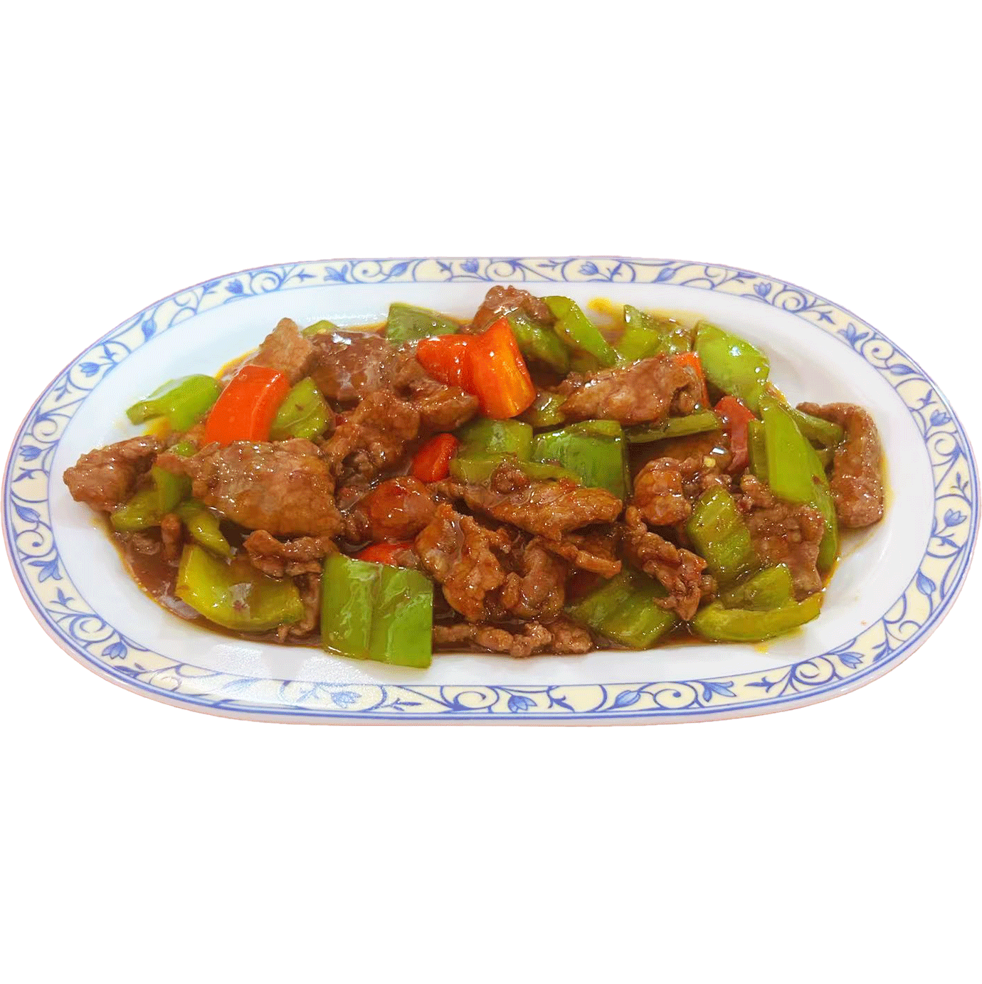 Ternera con pimiento verde